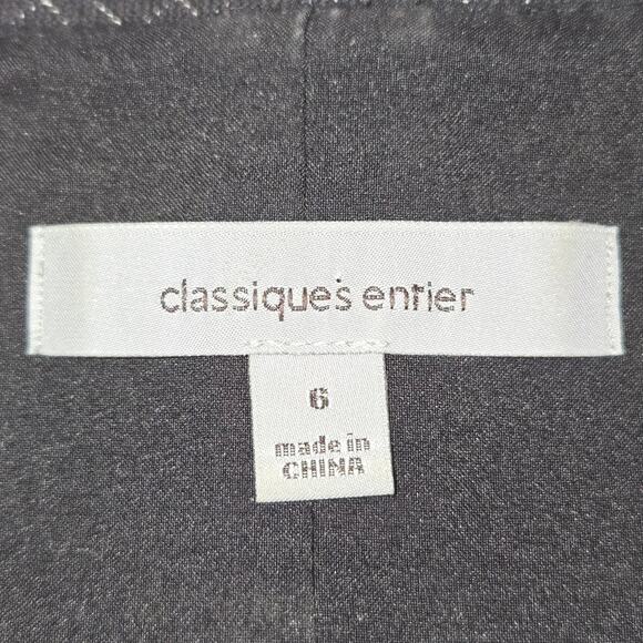 Classiques Entier Gray Plaid Size 6 Sheath Dress Career Business Office Casual - Picture 2 of 11